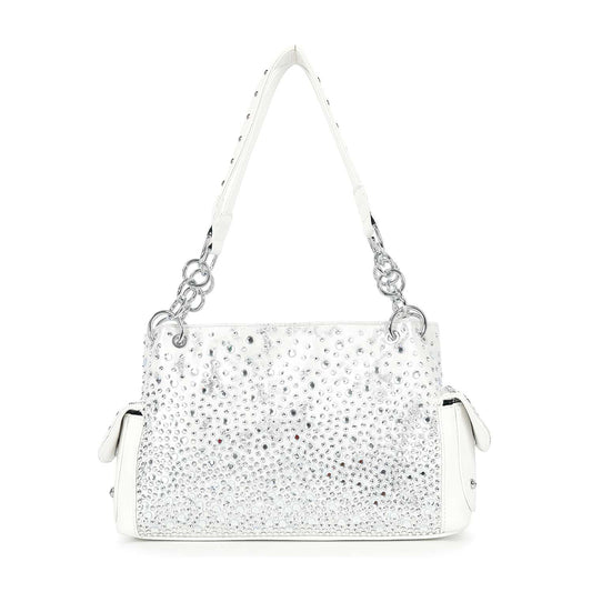 Glamorous Ombre Rhinestone Patterned Fashion Handbag