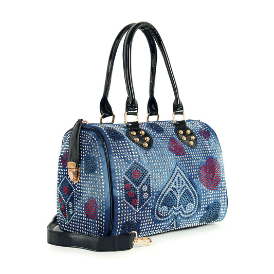 Rhinestone Gaming Design Satchel