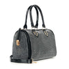 Rhinestone Covered Locked Satchel Handbag