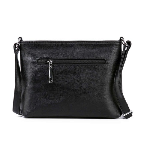 Rhinestone Grid Patterned Crossbody Sling