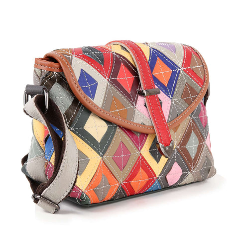 Genuine Leather Colorful Shoulder Bag