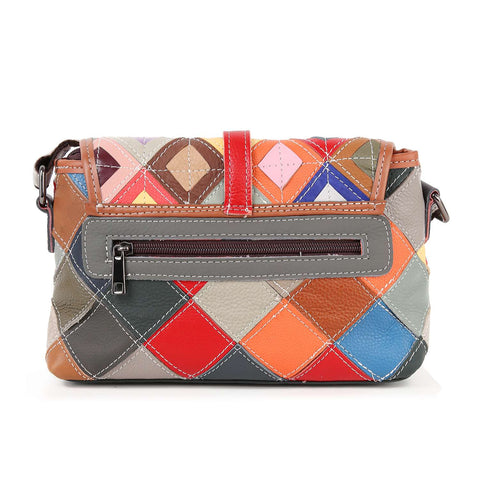 Genuine Leather Colorful Shoulder Bag