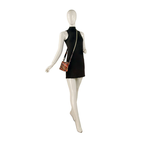 Woven Genuine Leather Shoulder Bag