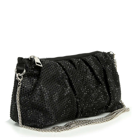 Pleated Sparkling Evening Bag