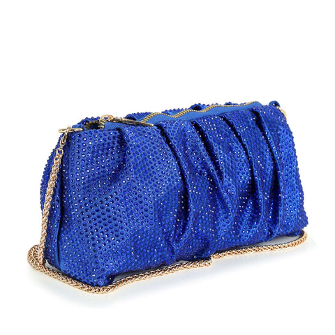 Pleated Sparkling Evening Bag