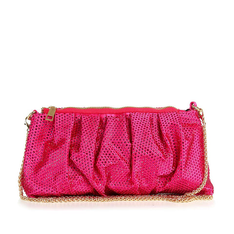 Pleated Sparkling Evening Bag