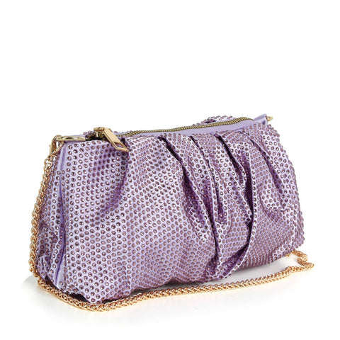 Pleated Sparkling Evening Bag