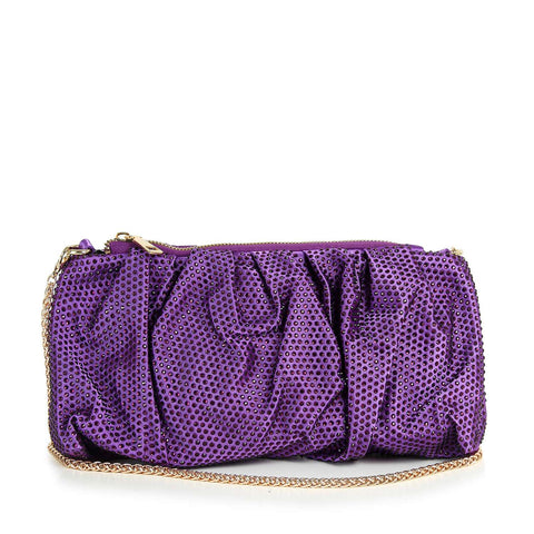 Pleated Sparkling Evening Bag
