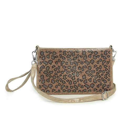 Abstract Leopard Pattern Petite Crossbody