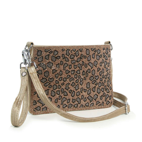 Abstract Leopard Pattern Petite Crossbody