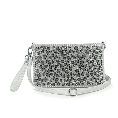 Abstract Leopard Pattern Petite Crossbody