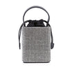 Rhinestone Covered Petite Cell Phone Crossbody Evening Bag