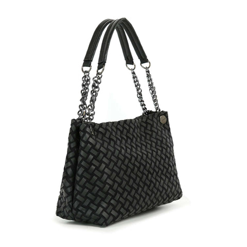 Classic Woven Design Tote Handbag