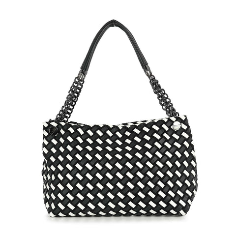 Classic Woven Design Tote Handbag