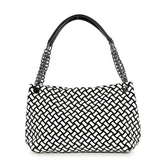 Classic Woven Design Tote Handbag