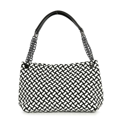 Classic Woven Design Tote Handbag