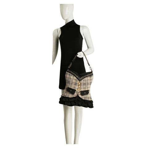 Vest Design Tall Hobo Handbag