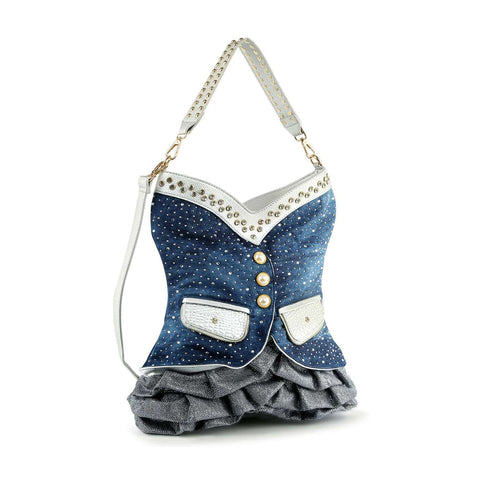 Vest Design Sparkling Hobo Handbag