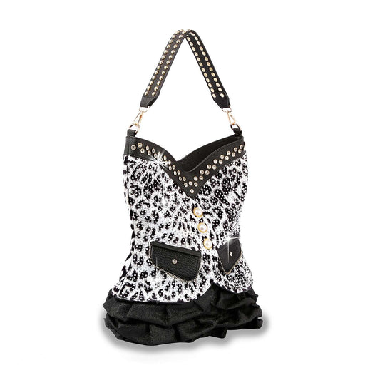 Vest Design Sparkling Hobo Handbag