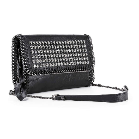 Decorative Edge Petite Shoulder Bag Wristlet