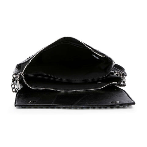 Petite Rhinestone Top Flap Shoulder Bag Wristlet