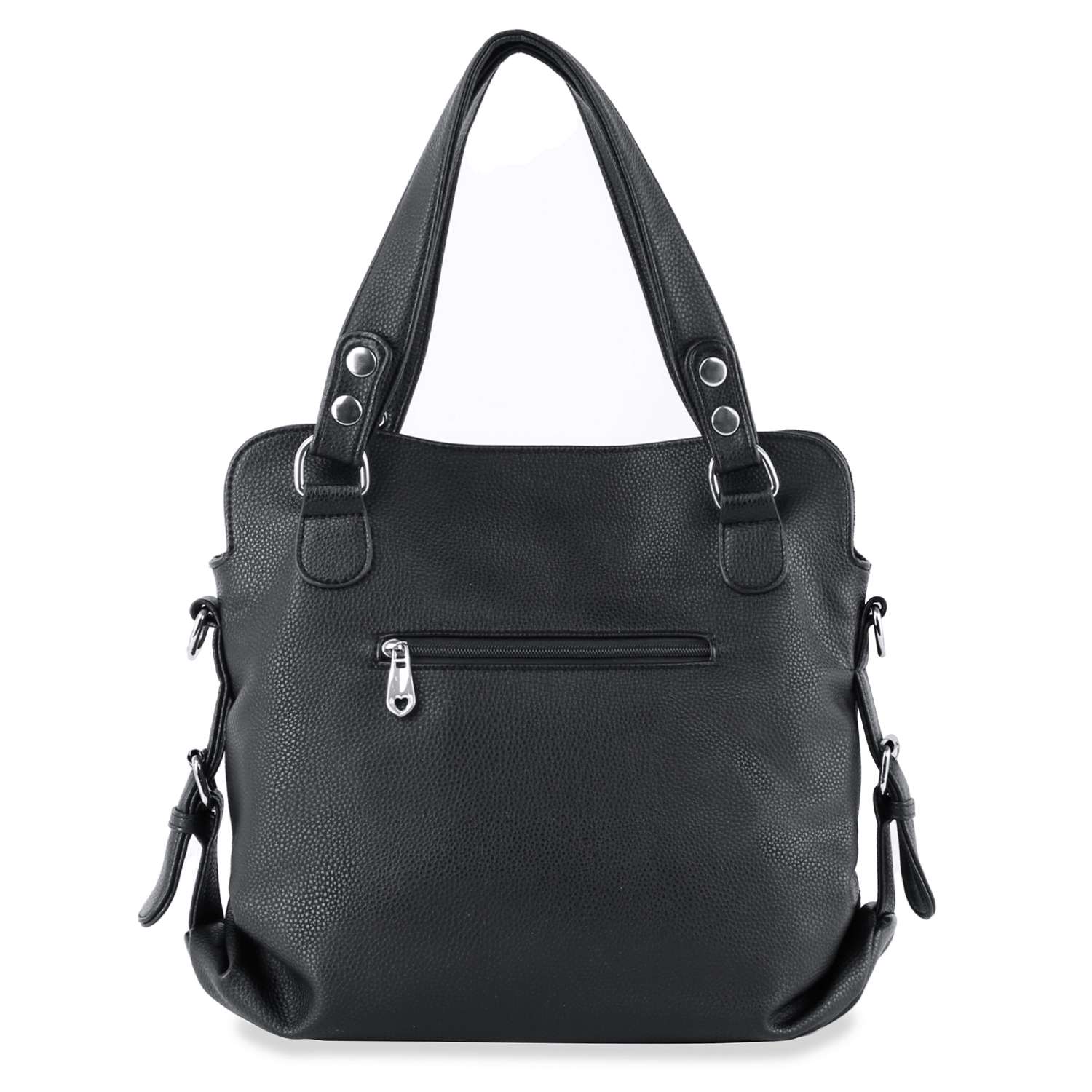 Cat Design Rhinestone Handbag - Black – handbagexpress