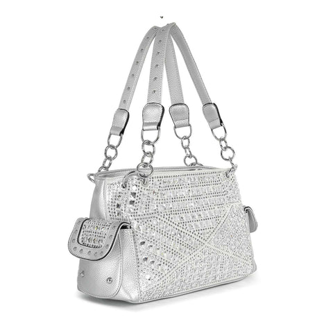 Rhinestone Covered Fashion Handbag