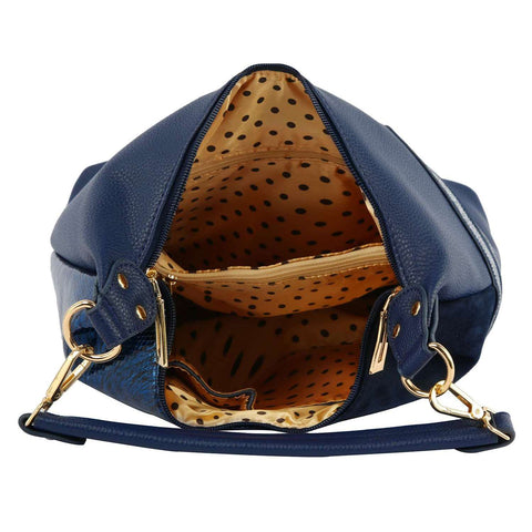 Multiple Textured Hobo Handbag