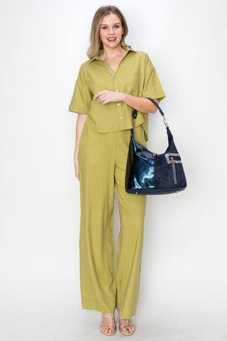 Multiple Textured Hobo Handbag