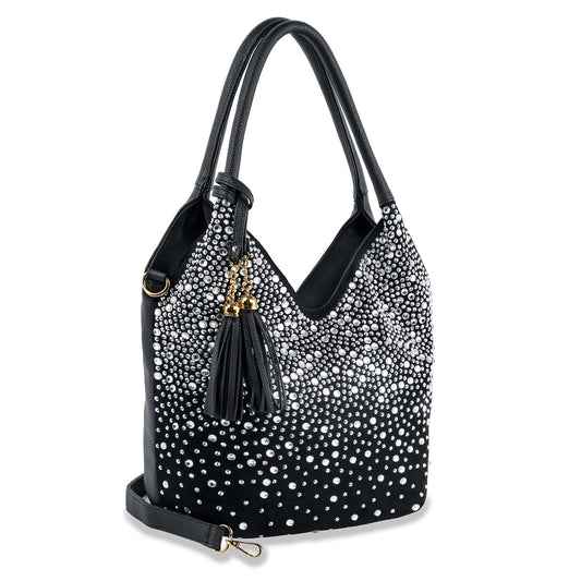 Glamorous Rhinestone Tall Shoulder Bag