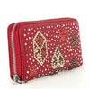 Rhinestone Gaming Accordion Wallet