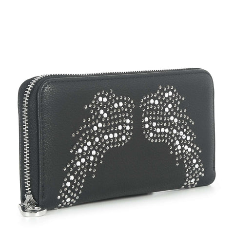 Wings Design Rhinestone Fashion Wallet