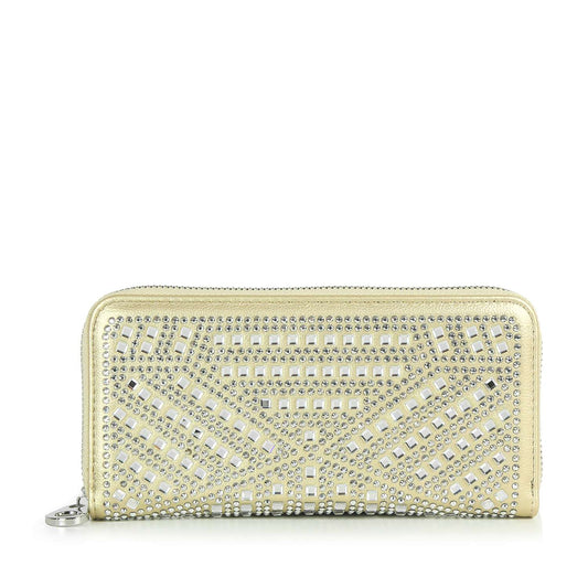 Rhinestone Design Accordion Fashion Wallet