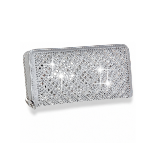 Unique Rhinestone Design Accordion Wallet