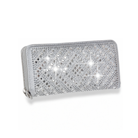 Unique Rhinestone Design Accordion Wallet