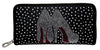 High Fashion Heels Rhinestone Accordion Wallet