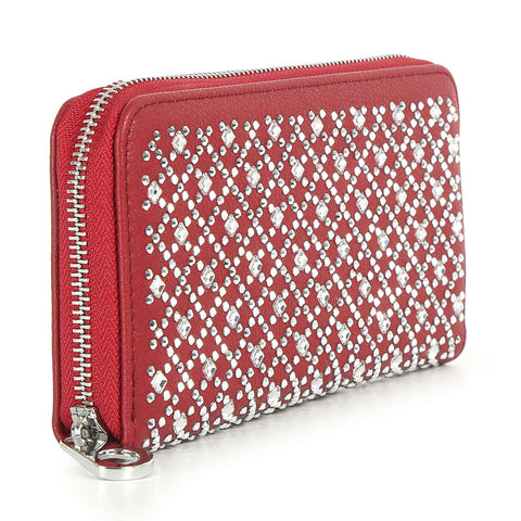 Dazzling Rhinestone Pattern Wallet