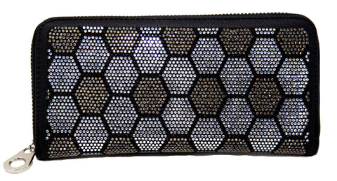 Unique Rhinestone Pattern Fashion Wallet