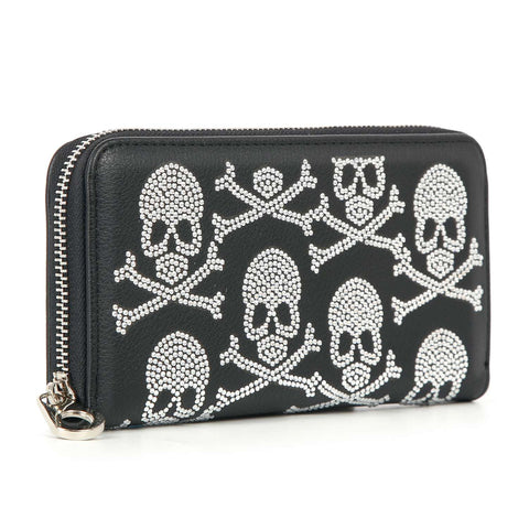 Skull And Crossbones Bling Wallet