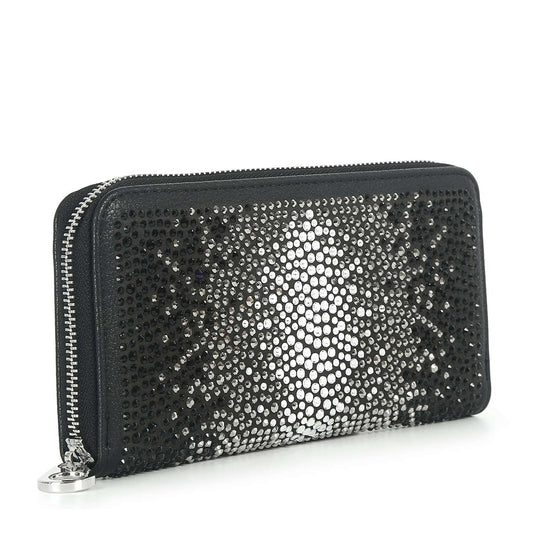 Rhinestone Design Accordion Wallet
