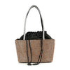 Rhinestone Bling Drawstring Accent Petite Bucket Bag