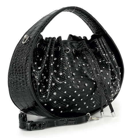 Studded Rhinestone Modern Fashion Bag