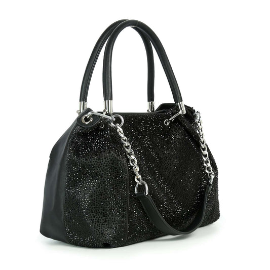 Sparkling Stone Satchel Handbag