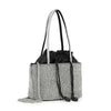 Rhinestone Bling Drawstring Accent Petite Bucket Bag