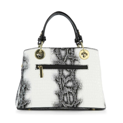 Snake Embossed Hand Tote Set