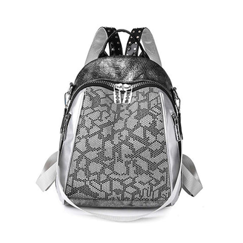 Unique Stone Patterned Petite Fashion Backpack