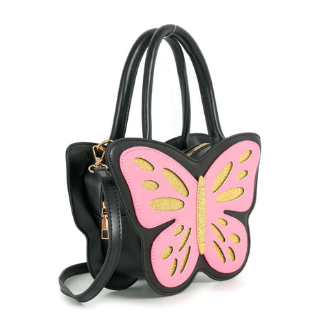 Colorful Butterfly Petite Hand Tote