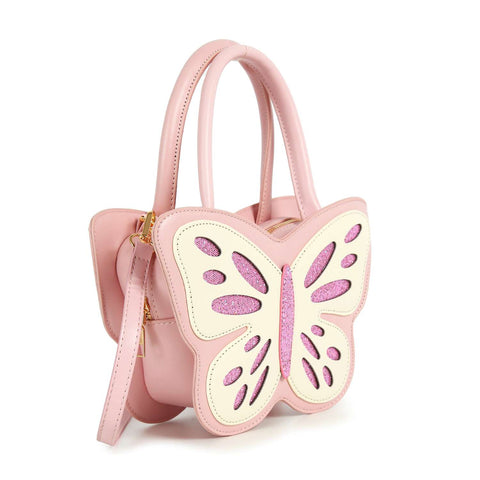 Colorful Butterfly Petite Hand Tote