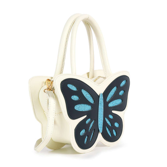 Colorful Butterfly Petite Hand Tote