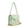 Studded Design Front Flap Shoulder Bag